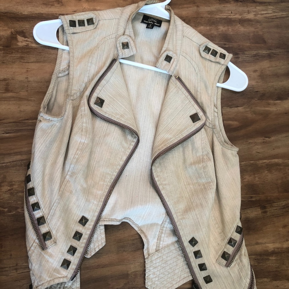Vest with Studded Details